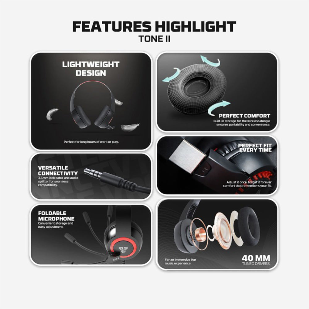 Casque de jeu filaire Fantech HQ56 TONE II